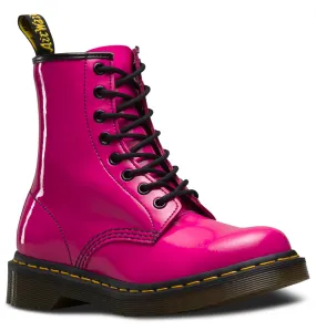 1460 Hot Pink Patent Leather Lace Up Boot