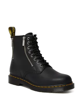 1460 Zip Black Nappa Boot