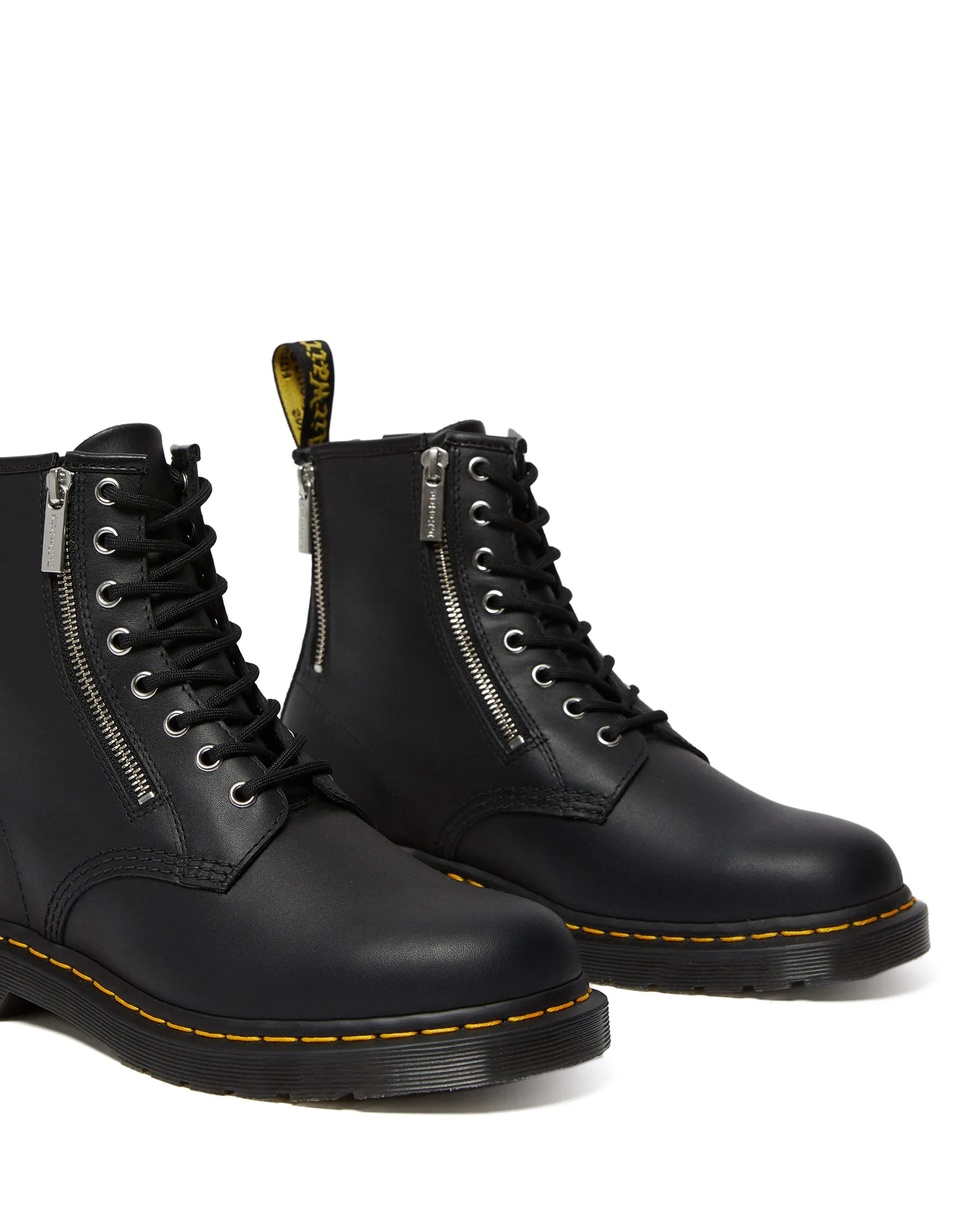 1460 Zip Black Nappa Boot