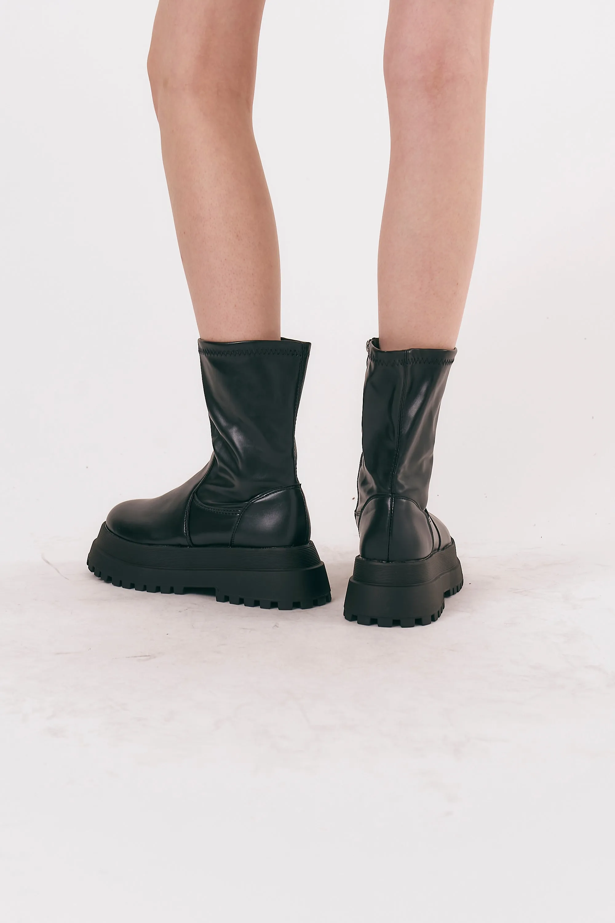 Andy Chunky Calf Boots