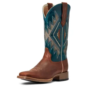 Ariat Womens Sienna VENTTEK 360 Western Boot Copper Cafe/Timeless Teal