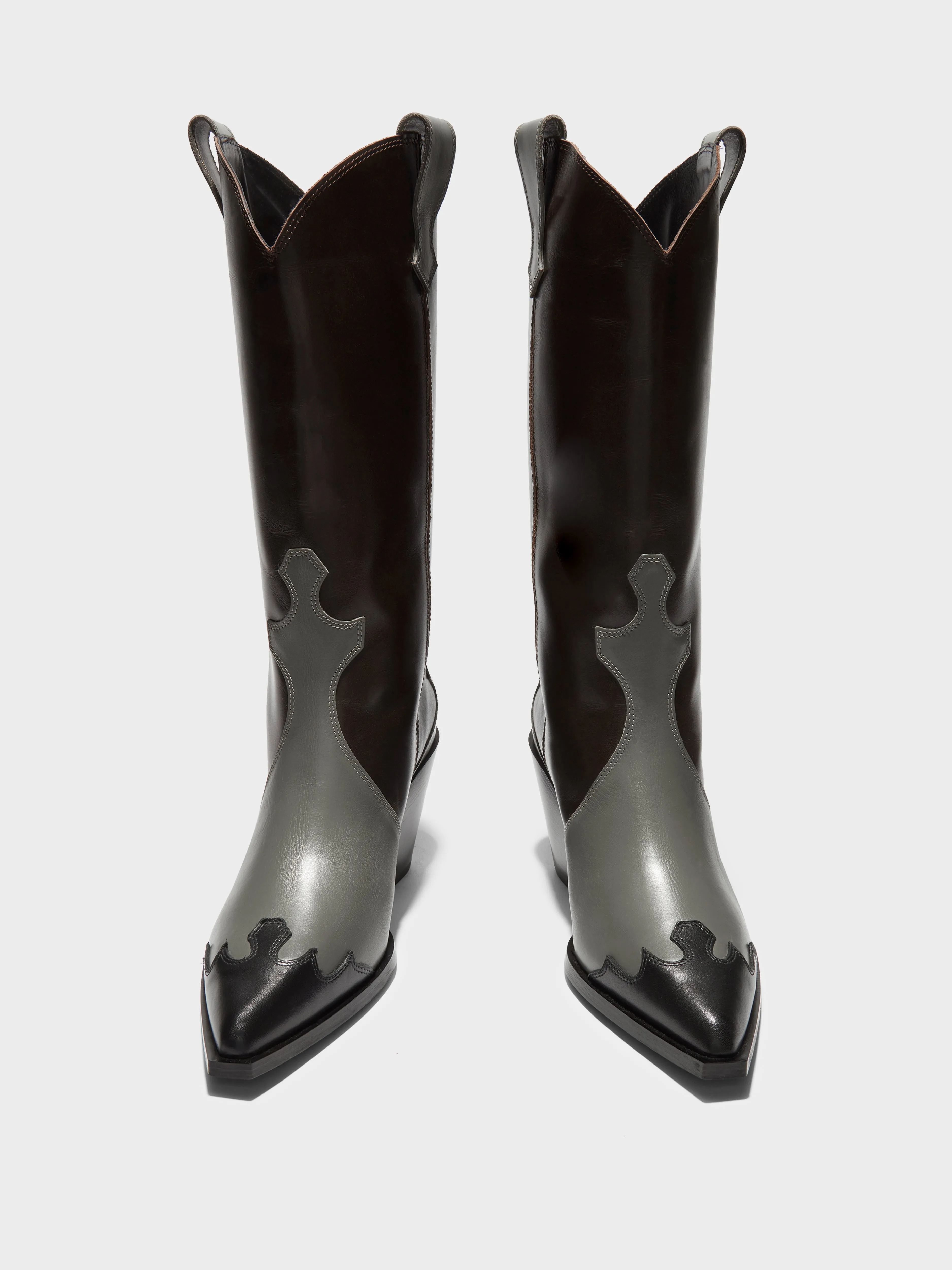 Ariel Leather Cowboy Boots