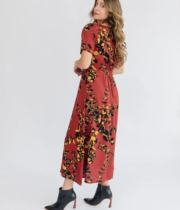 Artsy Traveler Midi Dress