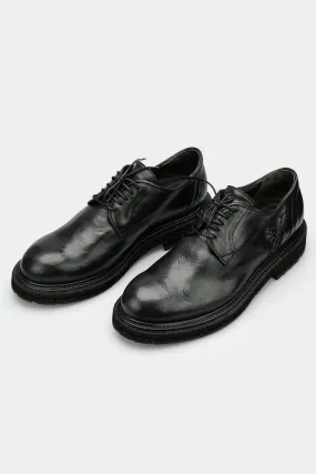 Buffalo leather derbies