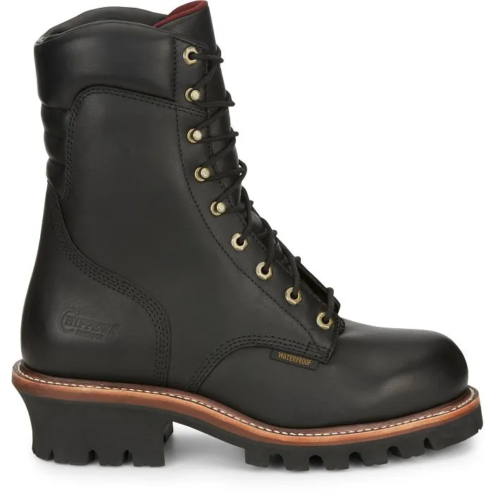 Chippewa Men's 9 Steel Toe WP 400G Ins Logger Work Boot - Black - 59410