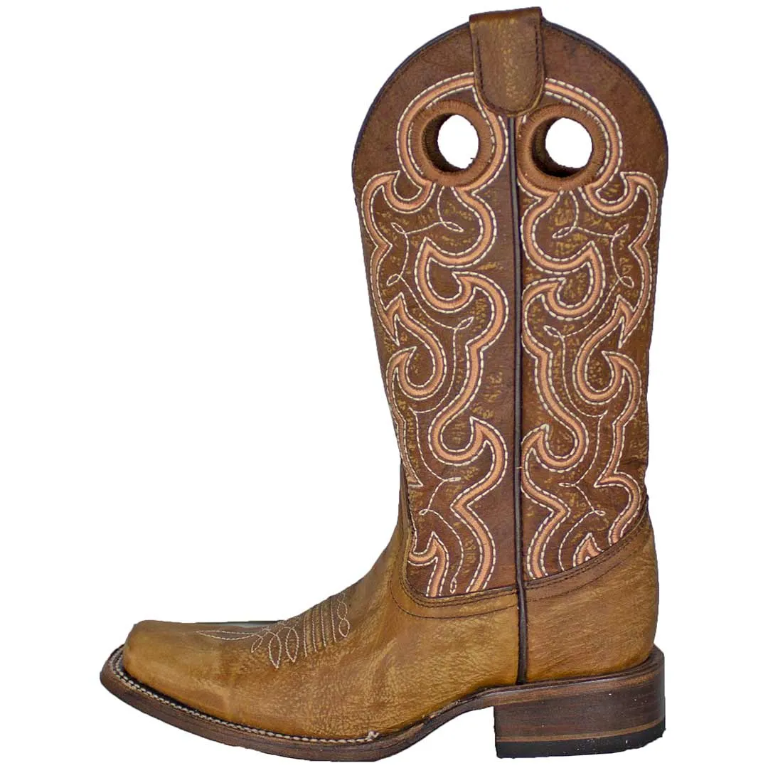 Circle G Women's Cognac Cutout Cowgirl Boots