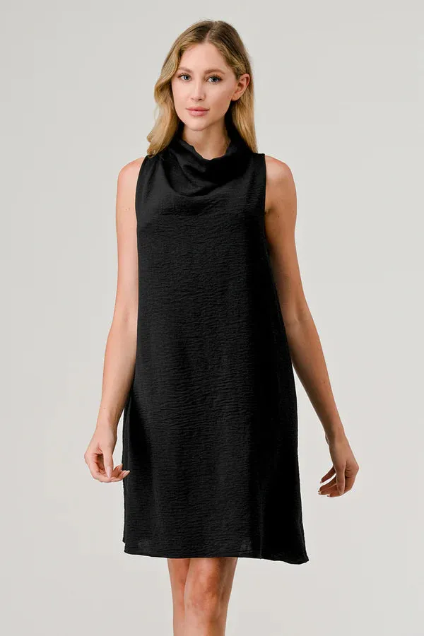 Drape neck dress