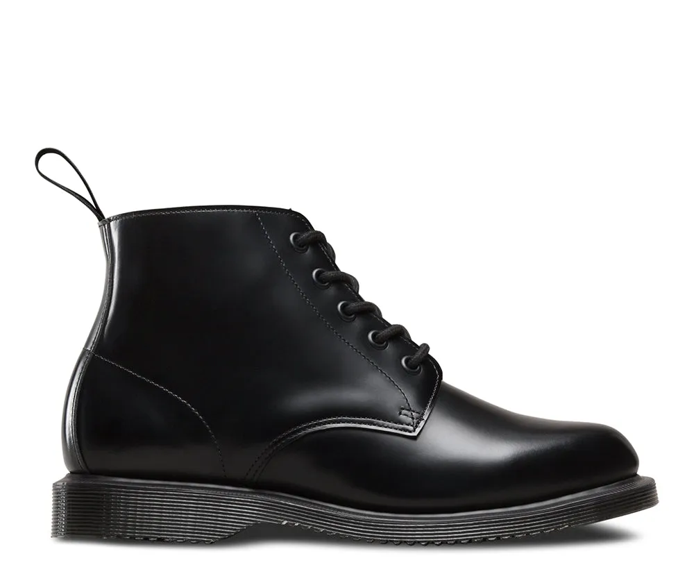 Emmeline Black Polished Smooth Leather Ankle Boot