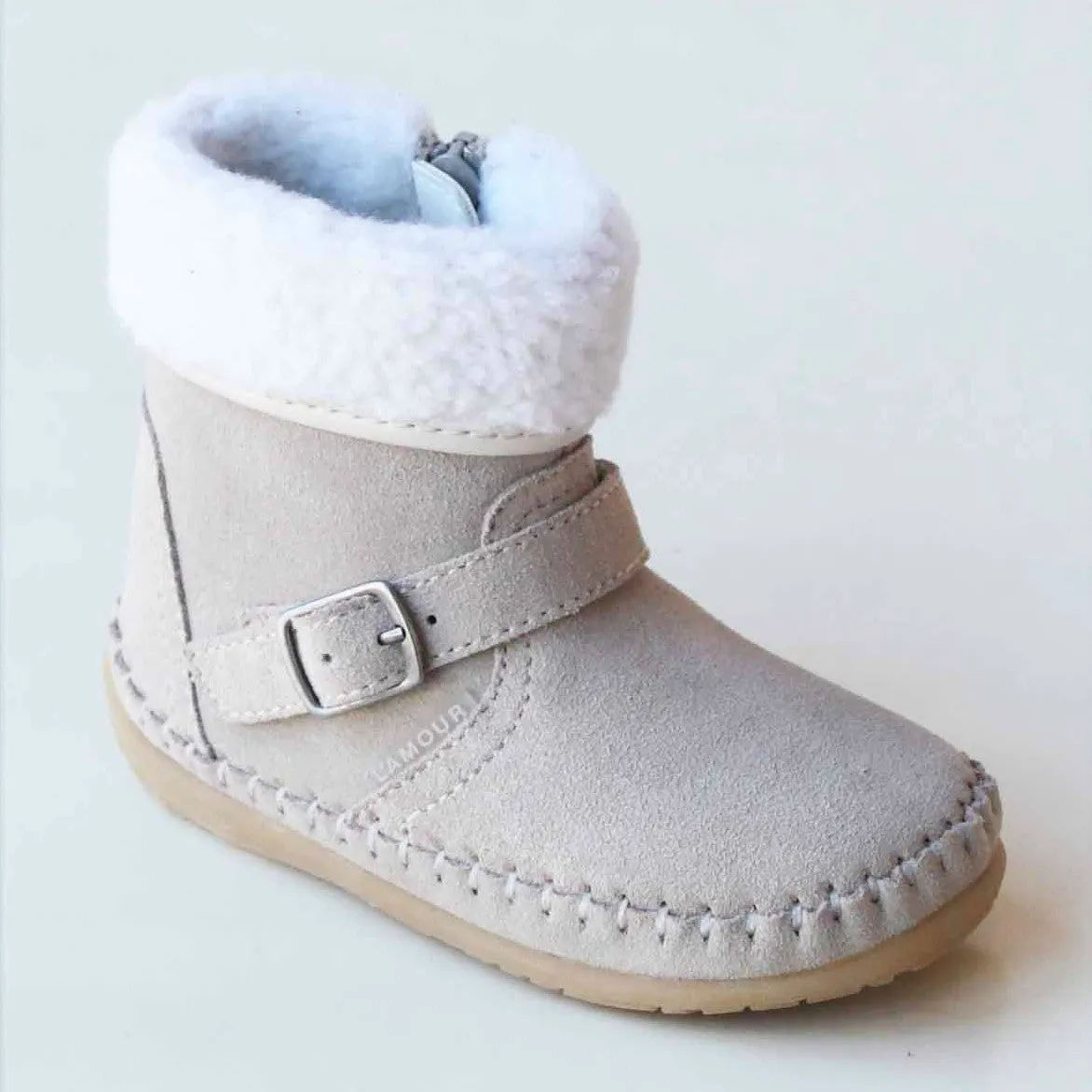 FINAL SALE - Angel Baby Girls Fleece Lined Ankle Boot