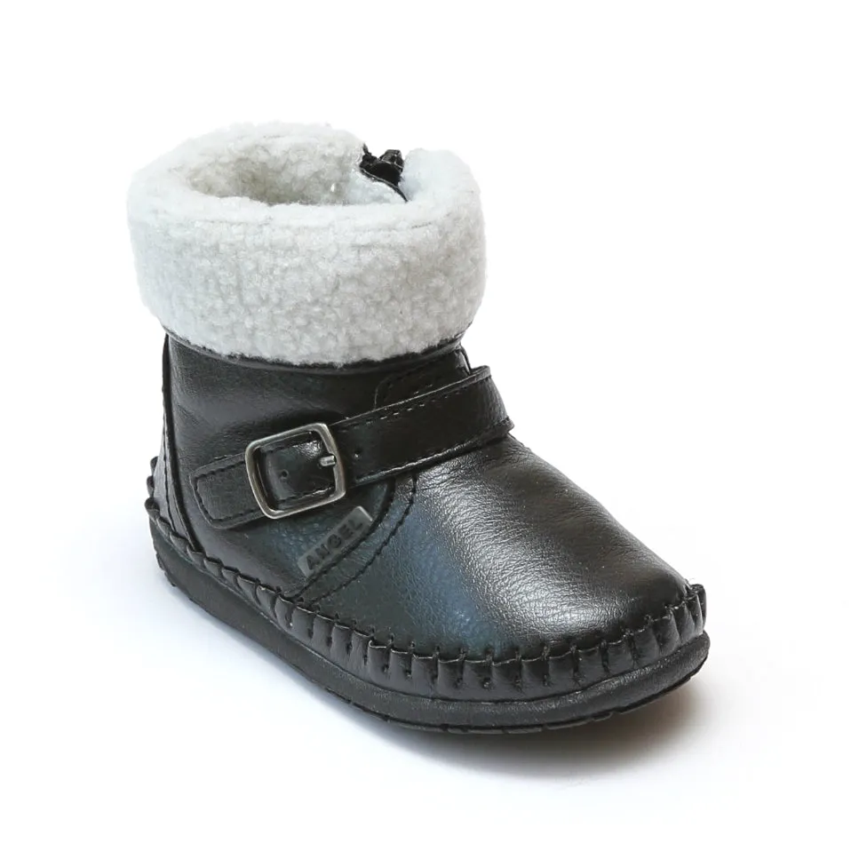 FINAL SALE - Angel Baby Girls Fleece Lined Ankle Boot