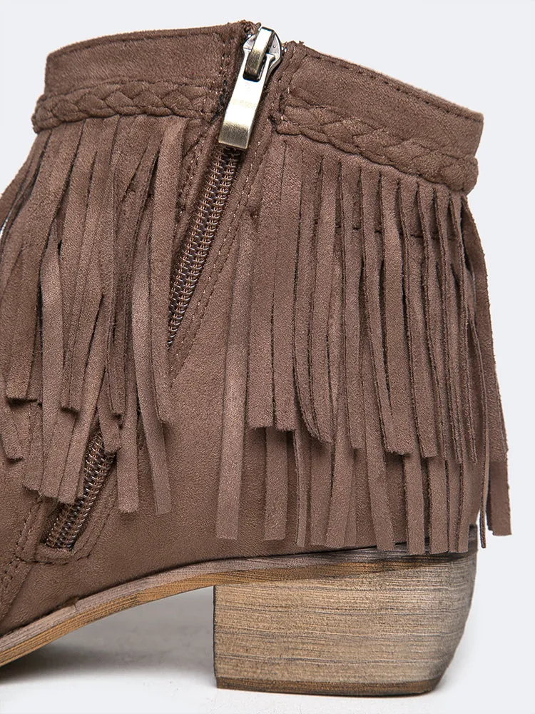 Fringe Ankle Bootie