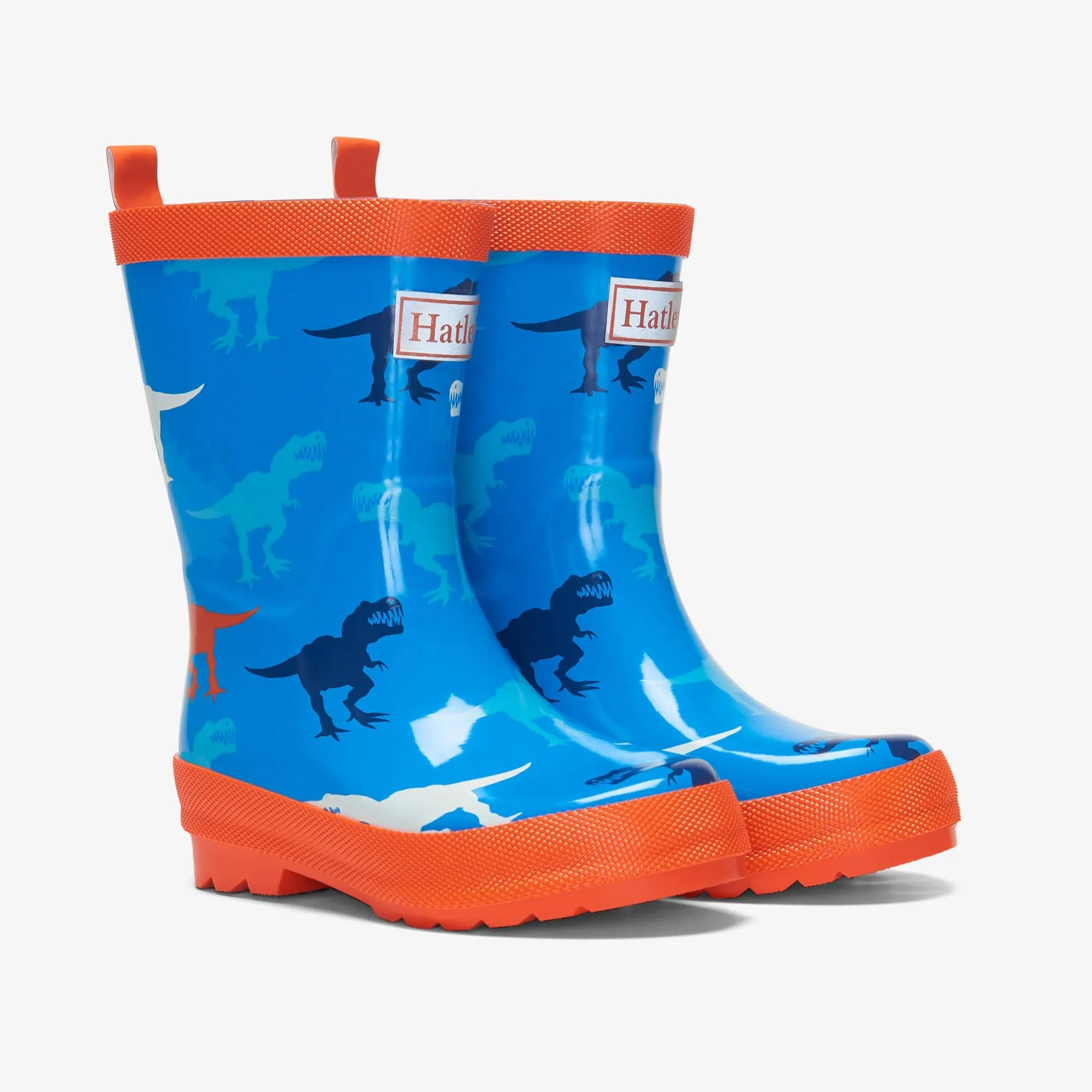 Hatley Giant T-Rex Shiny Rain Boots