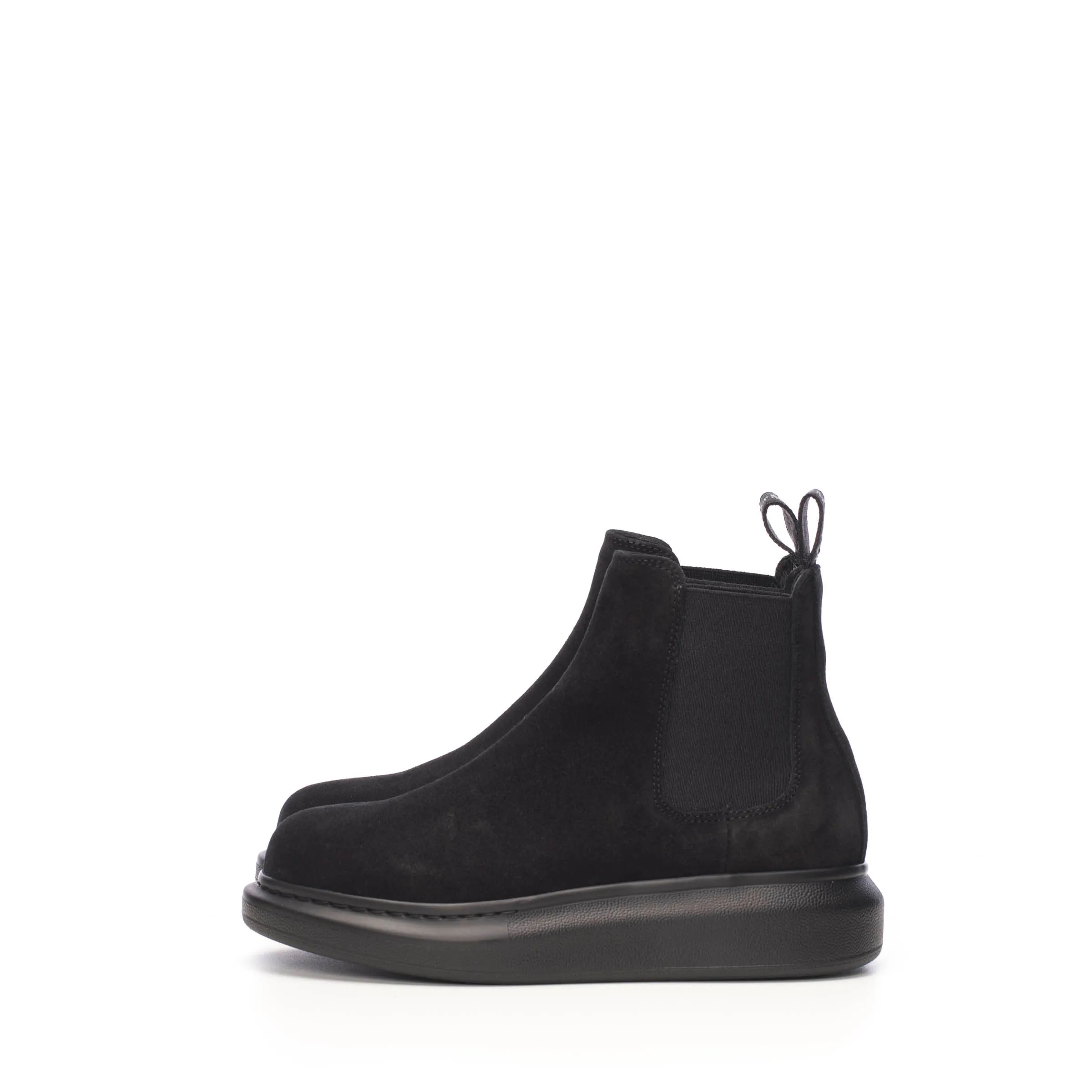 Hybrid Chelsea Boot In Black Suede