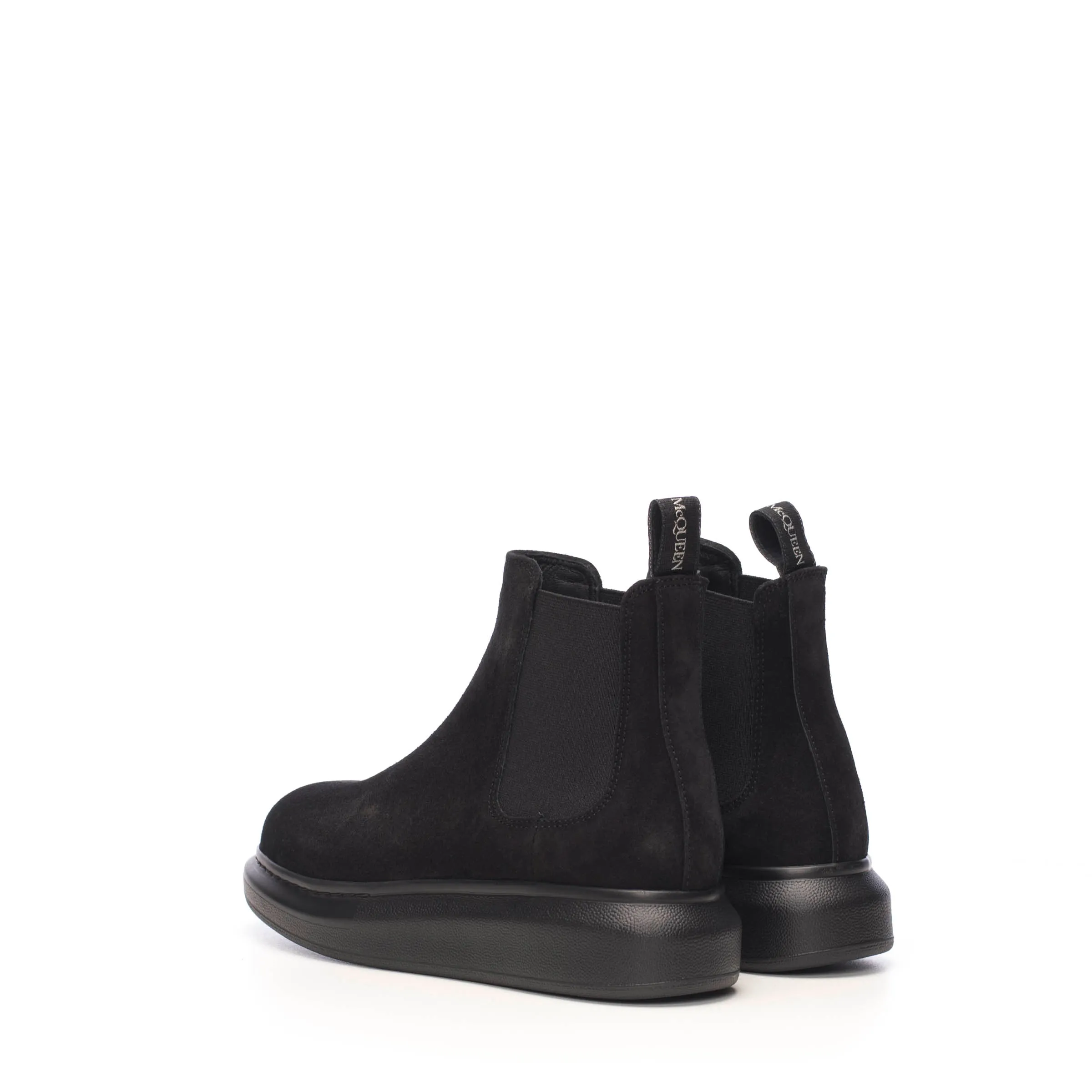 Hybrid Chelsea Boot In Black Suede