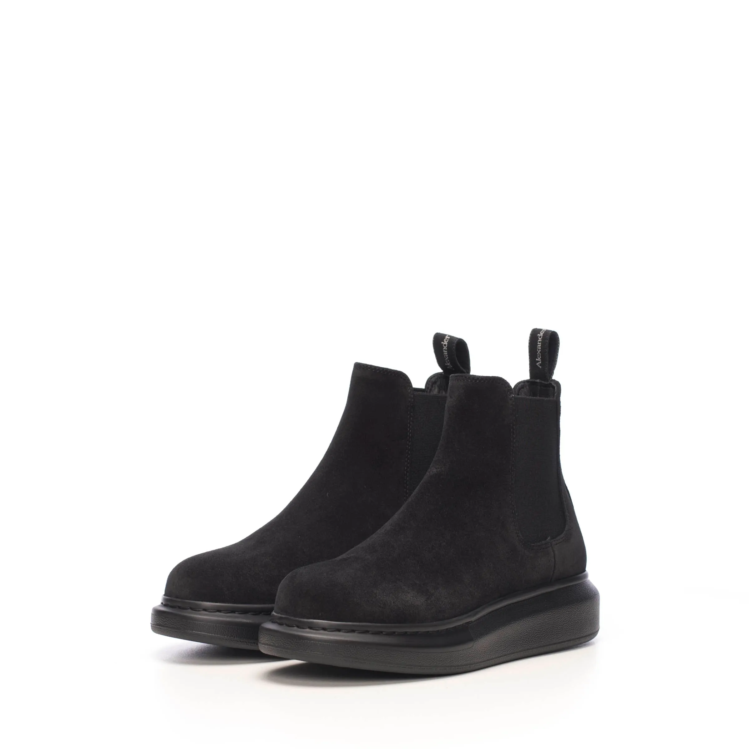 Hybrid Chelsea Boot In Black Suede