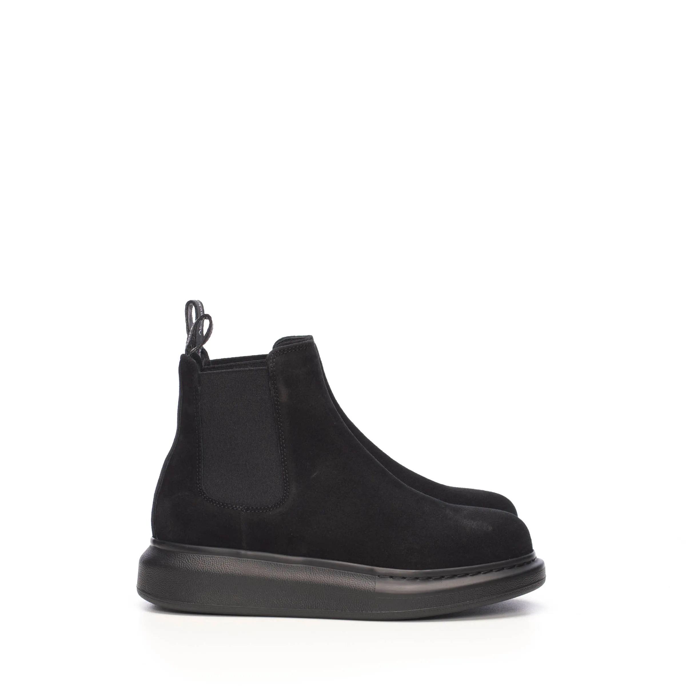 Hybrid Chelsea Boot In Black Suede