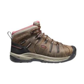 KEEN Utility Women's Flint II Mid Waterproof Soft Toe Boot - Cascade Brown/Brick Dust