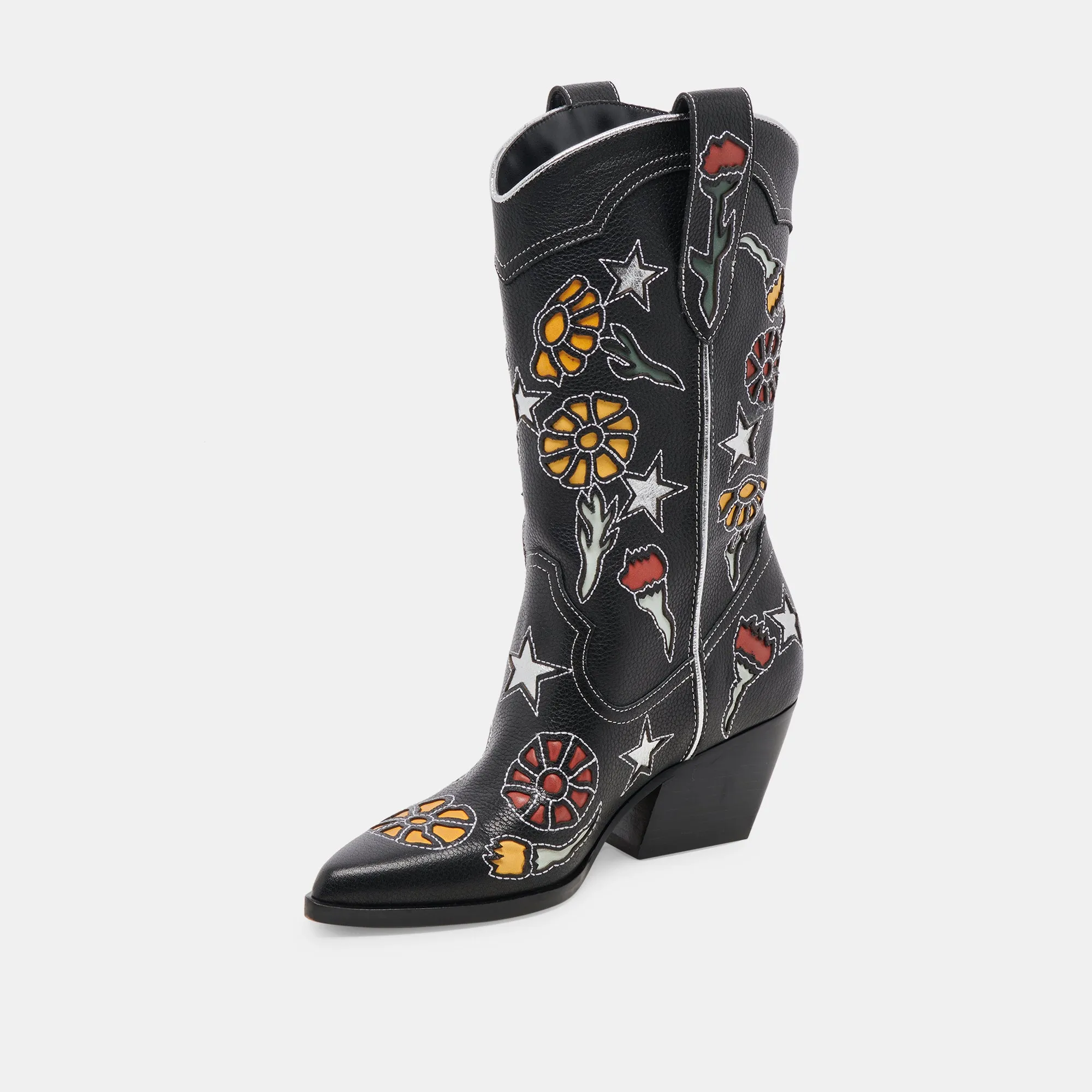 LASSIE BOOTS BLACK MULTI LEATHER