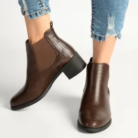 Madison Ali Gusset Boot- Chocolate