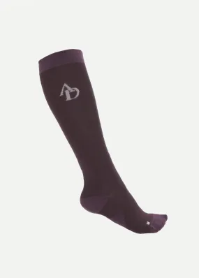 Maroon Tech Riding Socks