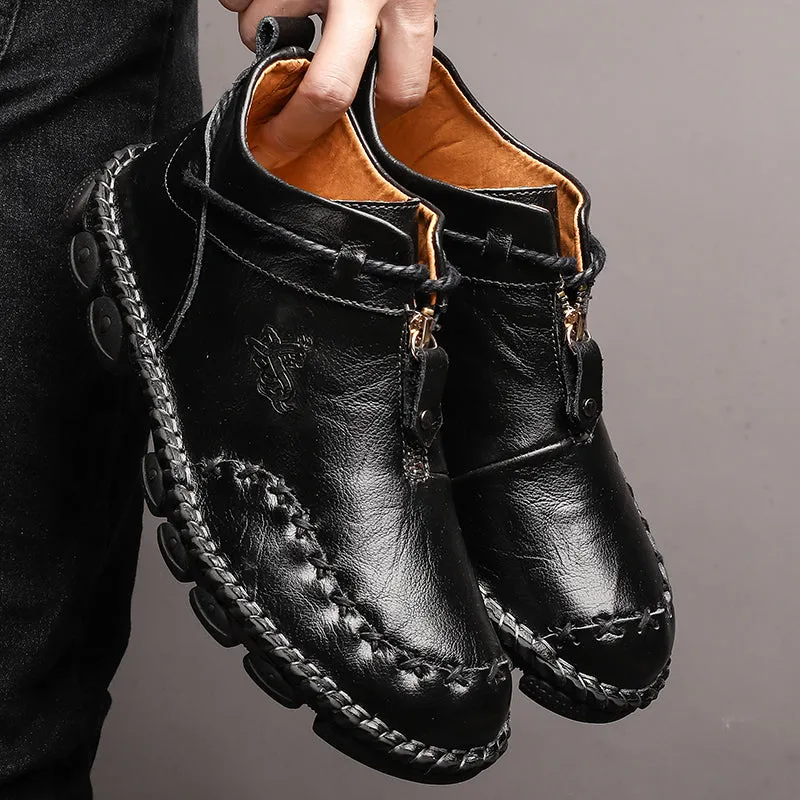 Men's Hand Stitching Leather Boots