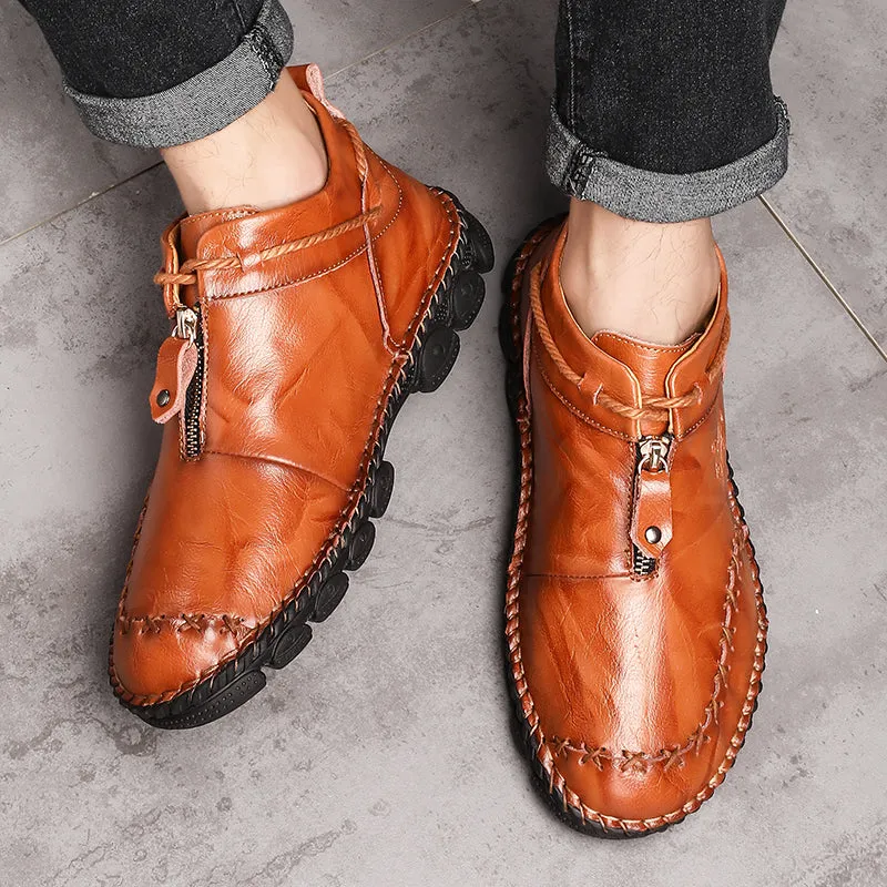 Men's Hand Stitching Leather Boots