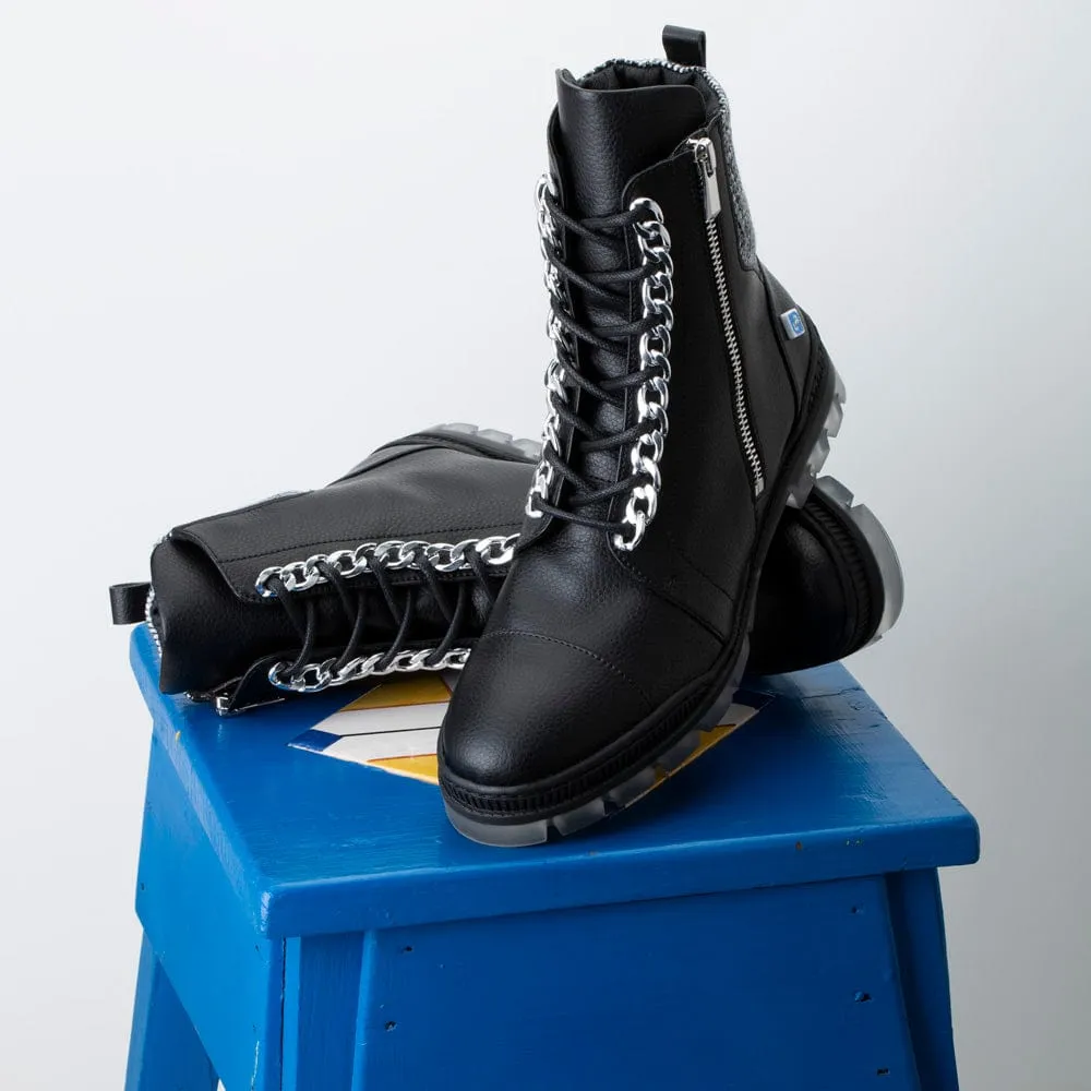 My Combat Recycled Vegan Leather Boots | Black