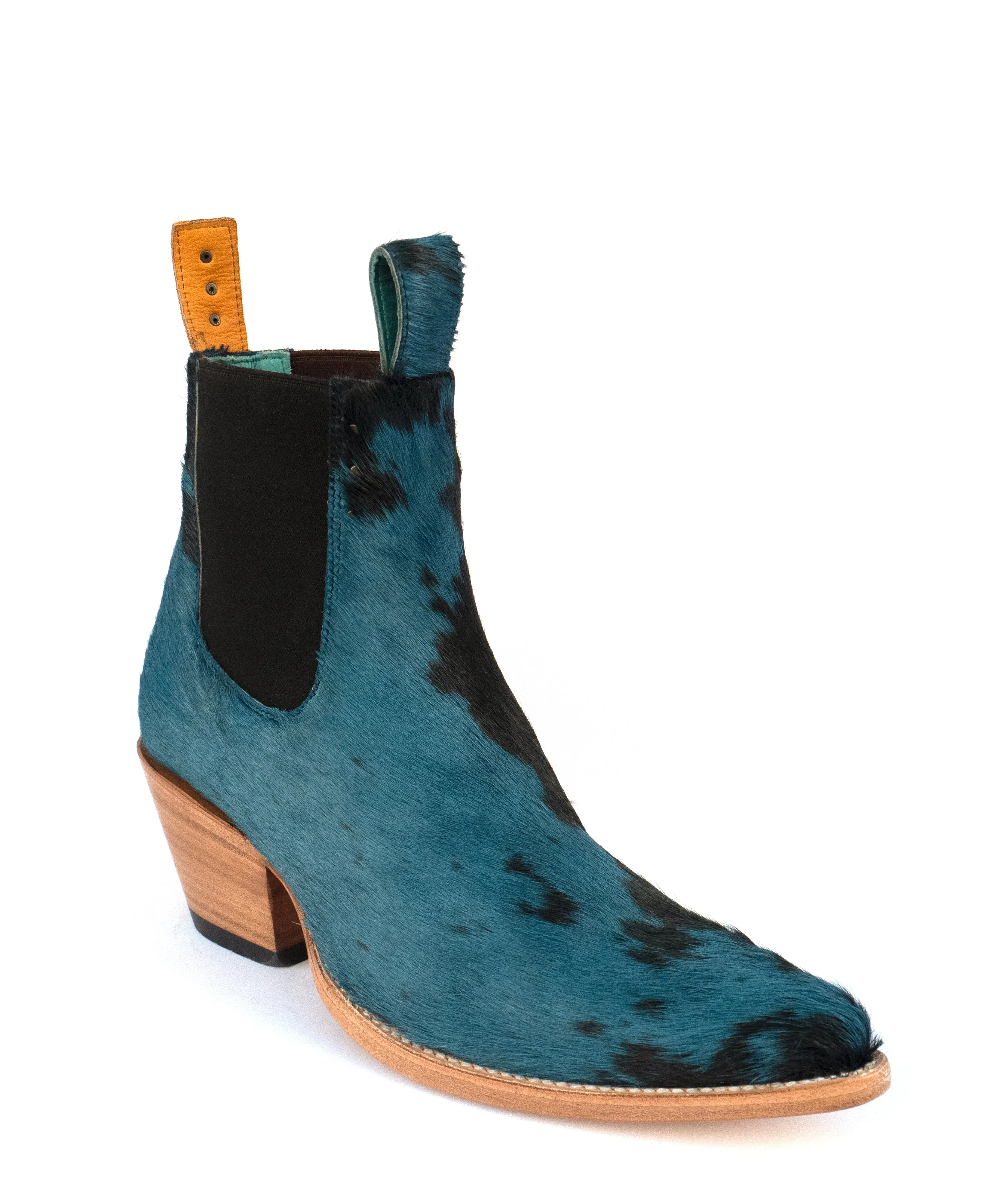 No.1001 FREEWAY chelsea boot deep lagoon fur men's