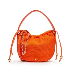 PERSIMMON CARLOTTA DRAWSTRING MINI SATCHEL