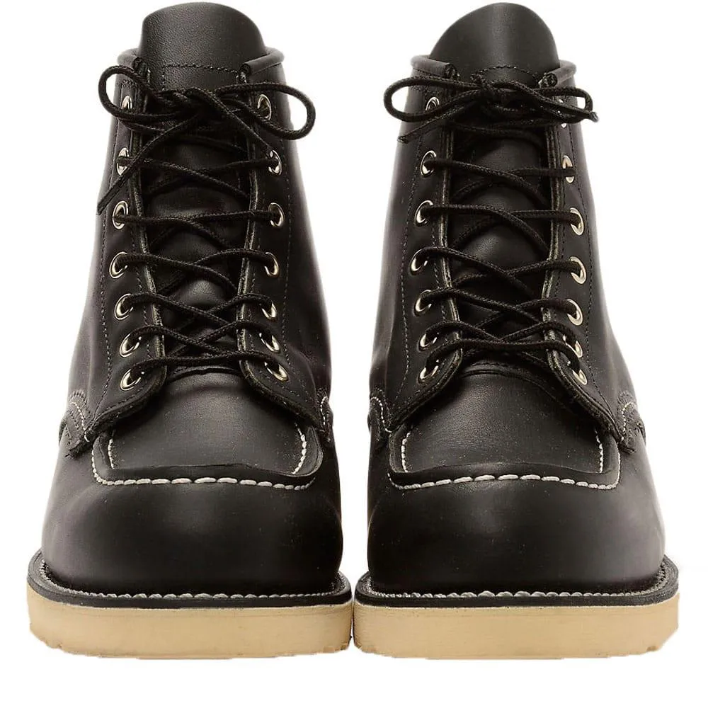 Red Wing 8130 Heritage Work 6 Moc Toe Boot - Black