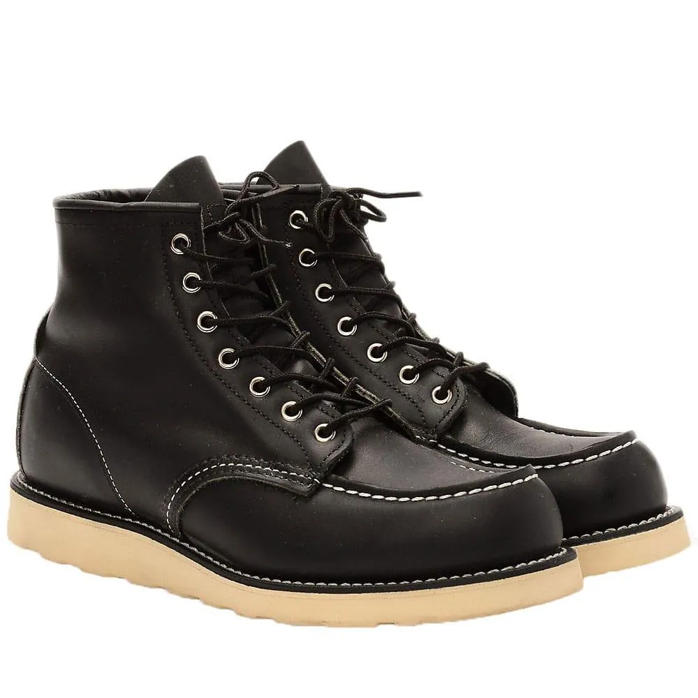 Red Wing 8130 Heritage Work 6 Moc Toe Boot - Black