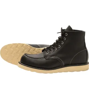 Red Wing 8130 Heritage Work 6 Moc Toe Boot - Black