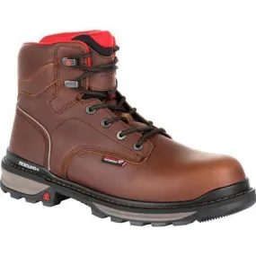 Rocky Men's Rams Horn 6" Comp Toe WP Work Boot - Brown - RKK0257