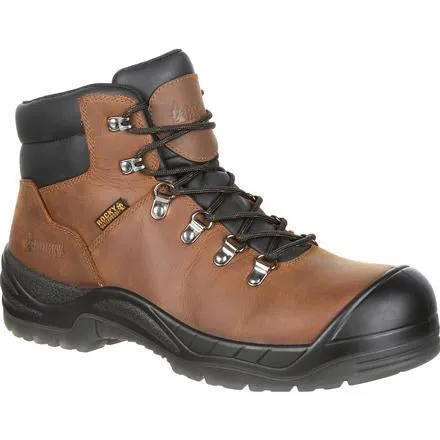 Rocky Men's Worksmart 5" Comp Toe WP Work Boot - Brown - RKK0245