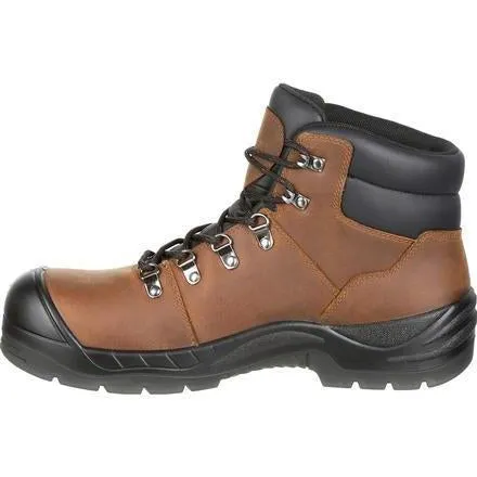 Rocky Men's Worksmart 5" Comp Toe WP Work Boot - Brown - RKK0245