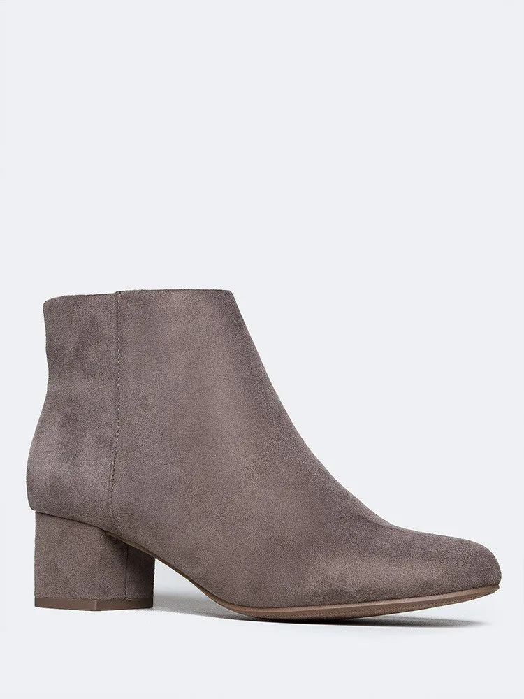 Round Toe Zip Ankle Boots all