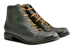 Sneaker boot  |  green black | hollow wedge