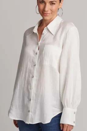 Studio Linen Shirt, Salt