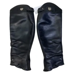 Tucci 'Marilyn' Leather Half Chaps in Black - Women's Small