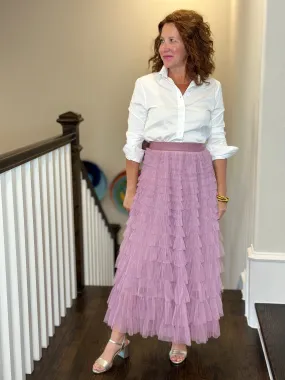 Tulle Tier Skirt in Lavender