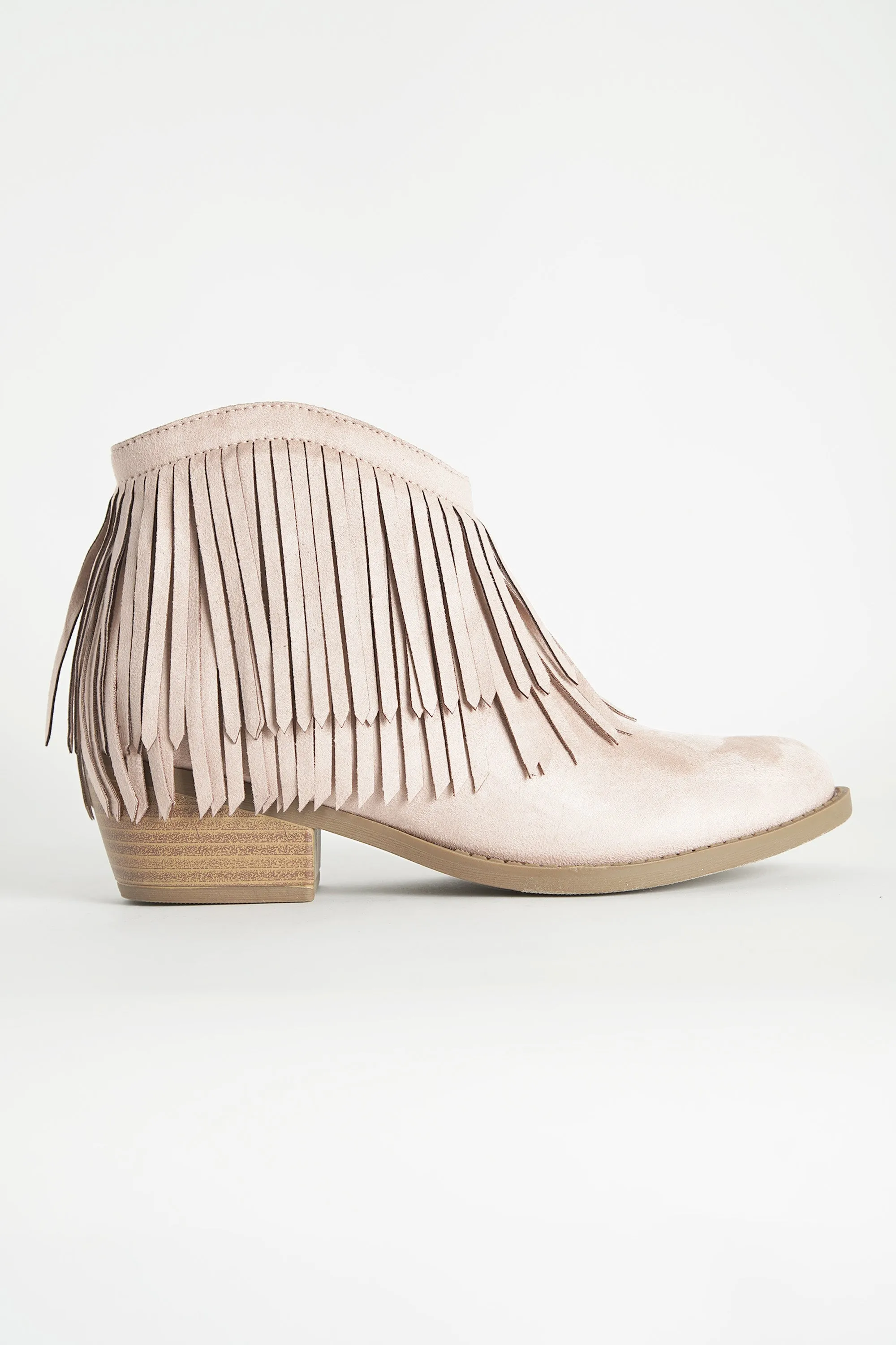 Western Fringe Ankle Boots